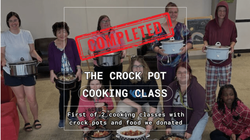 Completed - Crock Pot Challenge Cooking Class